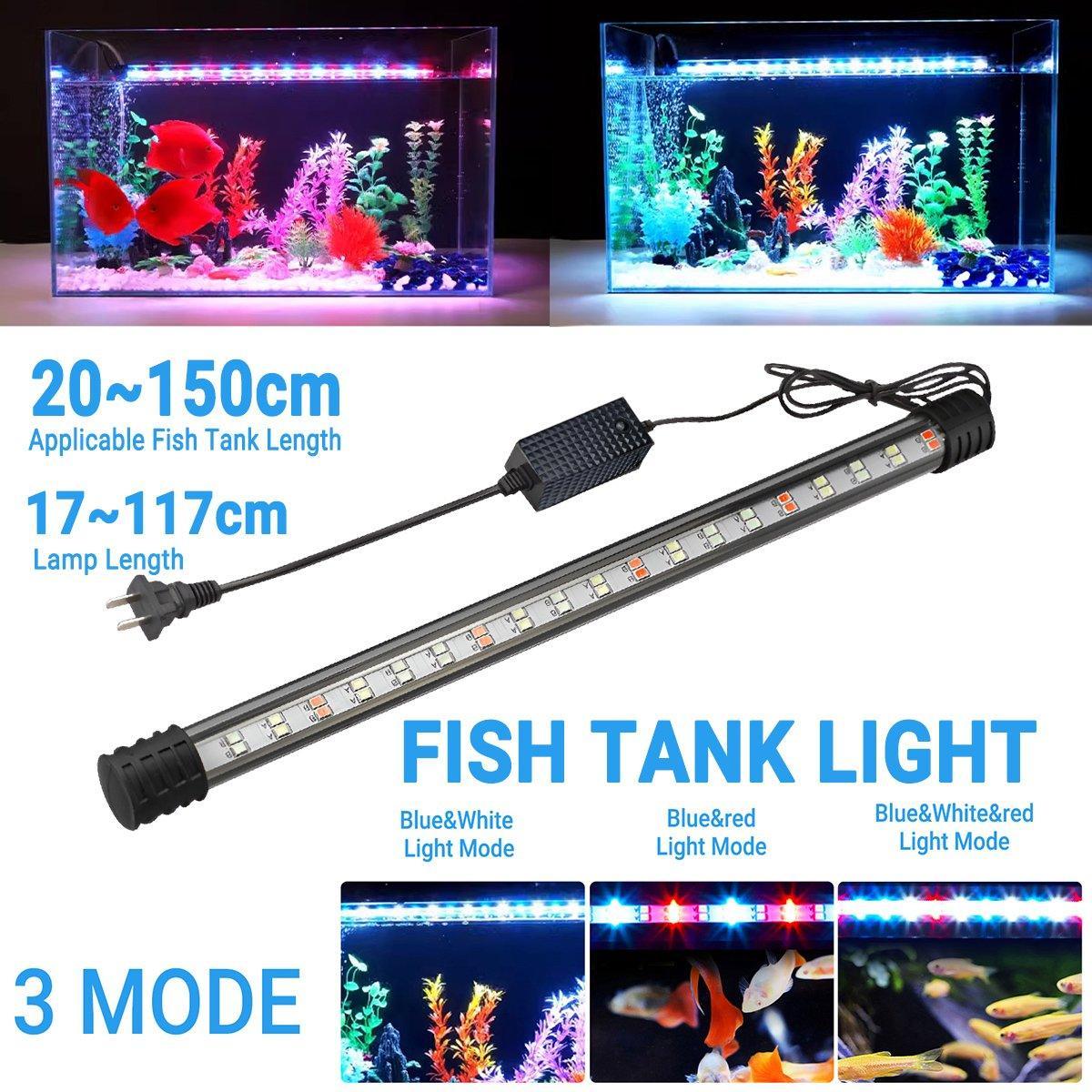 Aquarium Fish Tank Light LED Waterproof Full Spectrum Aqua Lamp RGB - 17cm 24Led