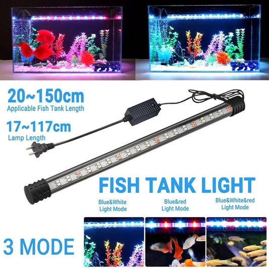 Aquarium Fish Tank Light LED Waterproof Full Spectrum Aqua Lamp RGB - 17cm 24Led