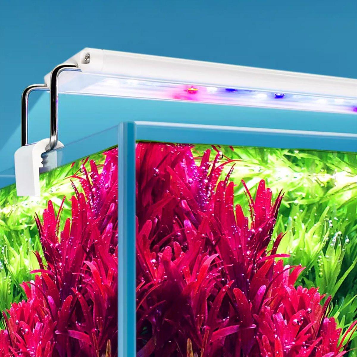 LED Colour Changing Aquarium Light Fish Tank Water Bracket Lamp Clip - 58cm
