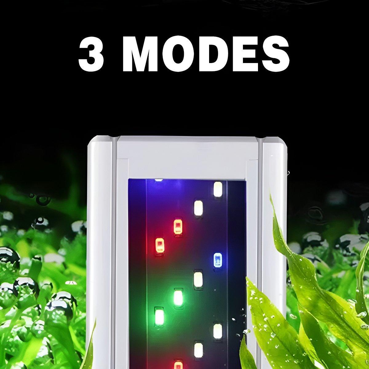 LED Colour Changing Aquarium Light Fish Tank Water Bracket Lamp Clip - 78cm