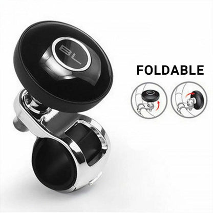Universal Black Metal Steering Wheel Car Accessories Helper Grip Spinner Knob