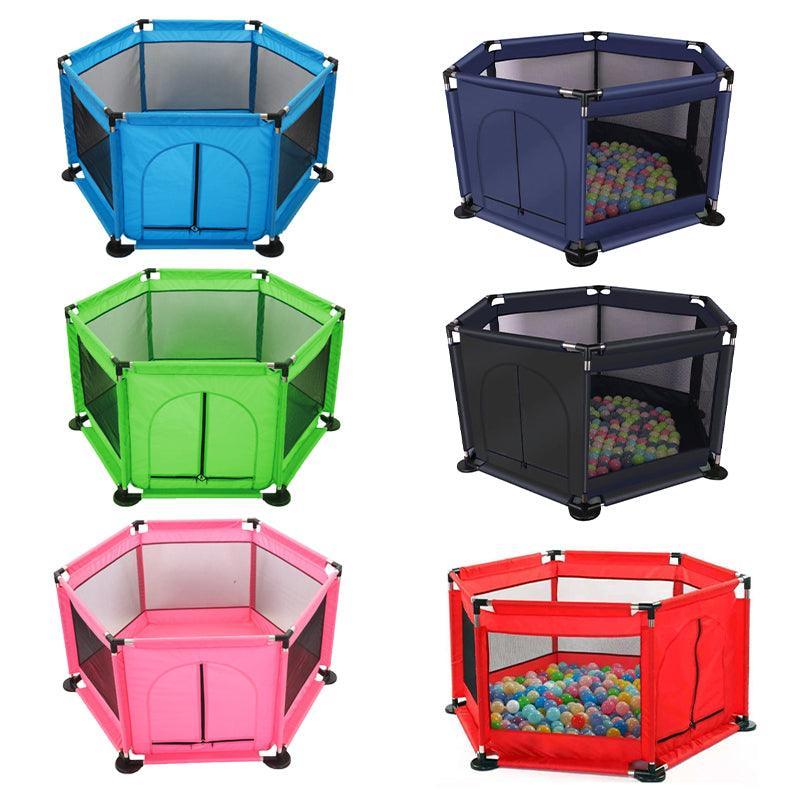 130cm Foldable Indoor Playpen Fence with Gate for Play Area or Rest Zone Setup - Green