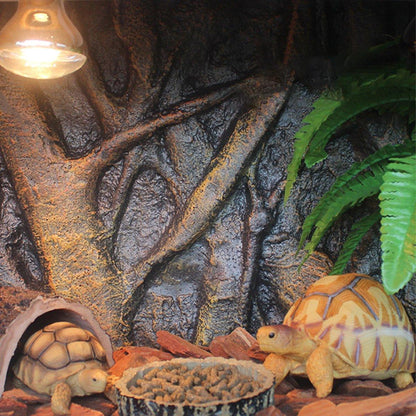 Pet Reptile Tank Board 3D Foam Backgrounds and Habitat Decoration 9 Styles - B