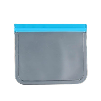 10 Pack Reusable Frosted PEVA Food Storage Bags Resealable Ziplock Freezer Safe - Orange