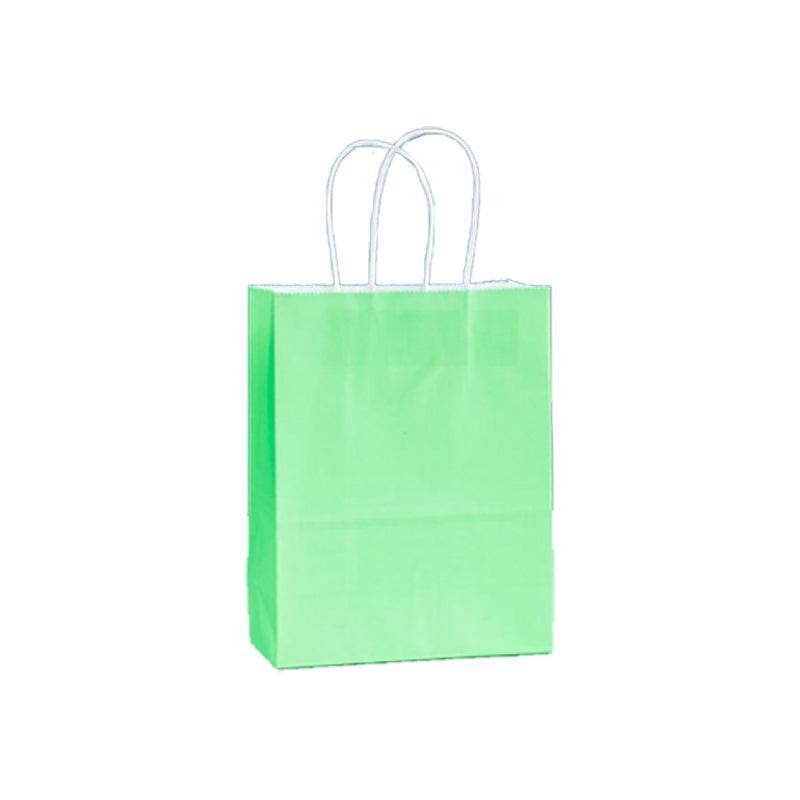 20pcs Small Kraft Paper Gift Bags with Handles for Shopping Party Favour - Brown