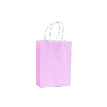 20pcs Small Kraft Paper Gift Bags with Handles for Shopping Party Favour - Brown