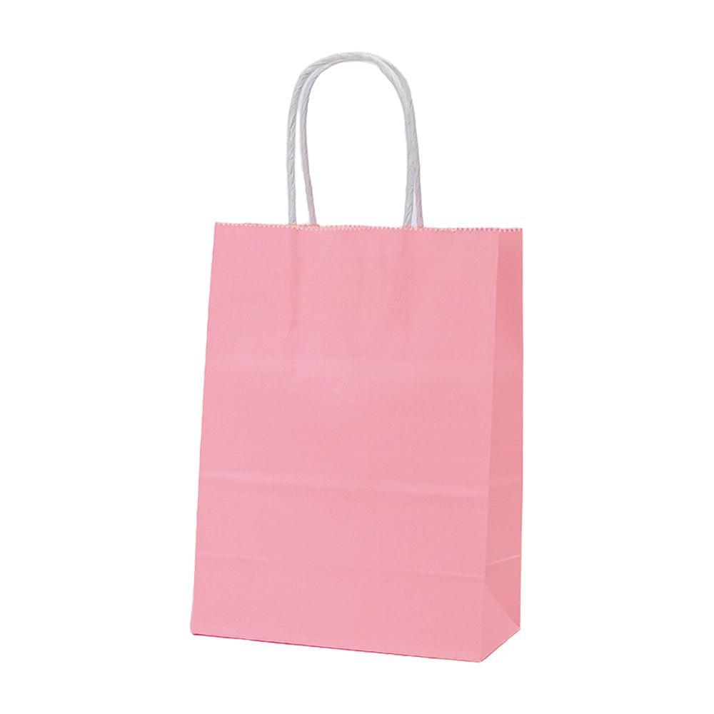 20pcs Small Kraft Paper Gift Bags with Handles for Shopping Party Favour - Blue