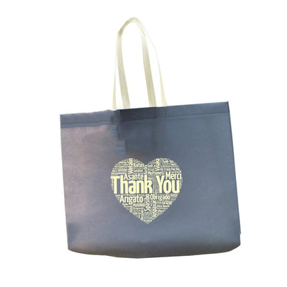 25PCS Fashionable Non-Woven Fabric Tote Eco Friendly Bag Reusable Shopping Bag - Smile 35*45*12cm