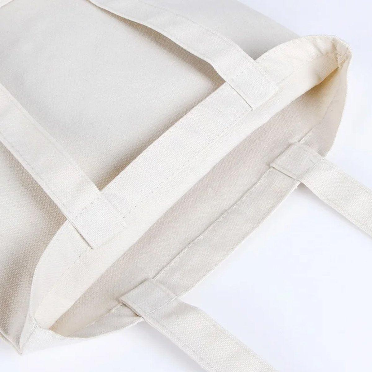 5PCS Canvas Tote Bag Cotton Blank DIY Shopping Shoulder Bags - Black 40*30*10cm