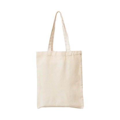 5PCS Canvas Tote Bag Cotton Blank DIY Shopping Shoulder Bags - Natural 35*40cm