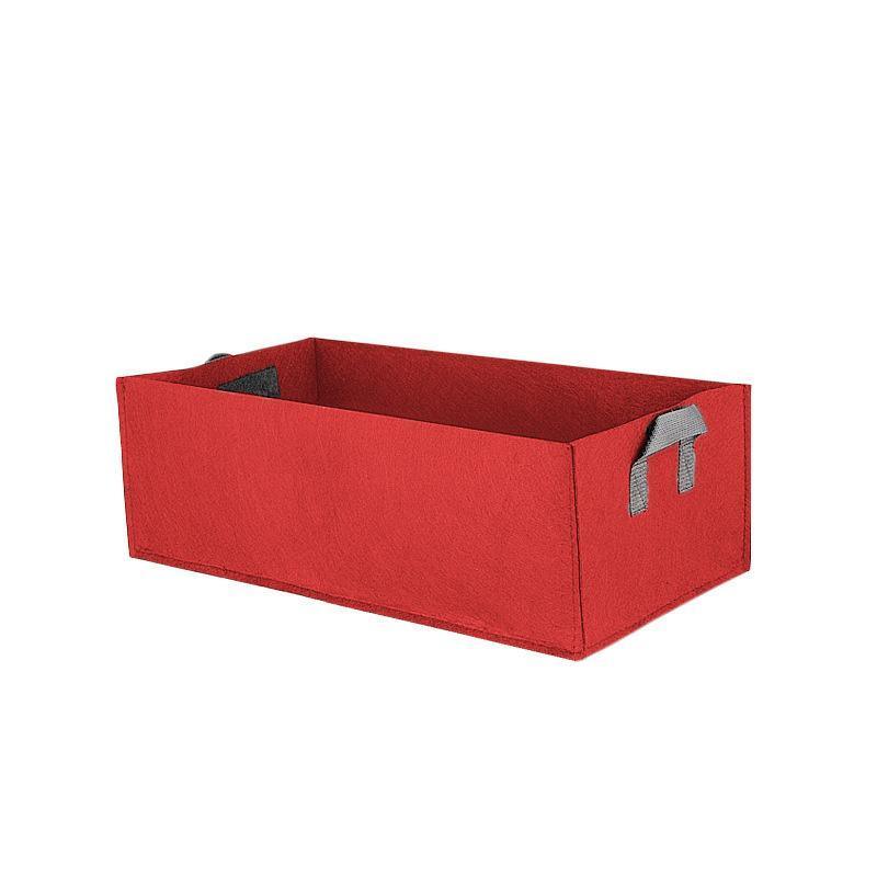 8pcs Felt Rectangular Planting Bags Vegetable Grow Bags Non-Woven Flower Pots - Blue 8pcs-60x30x20