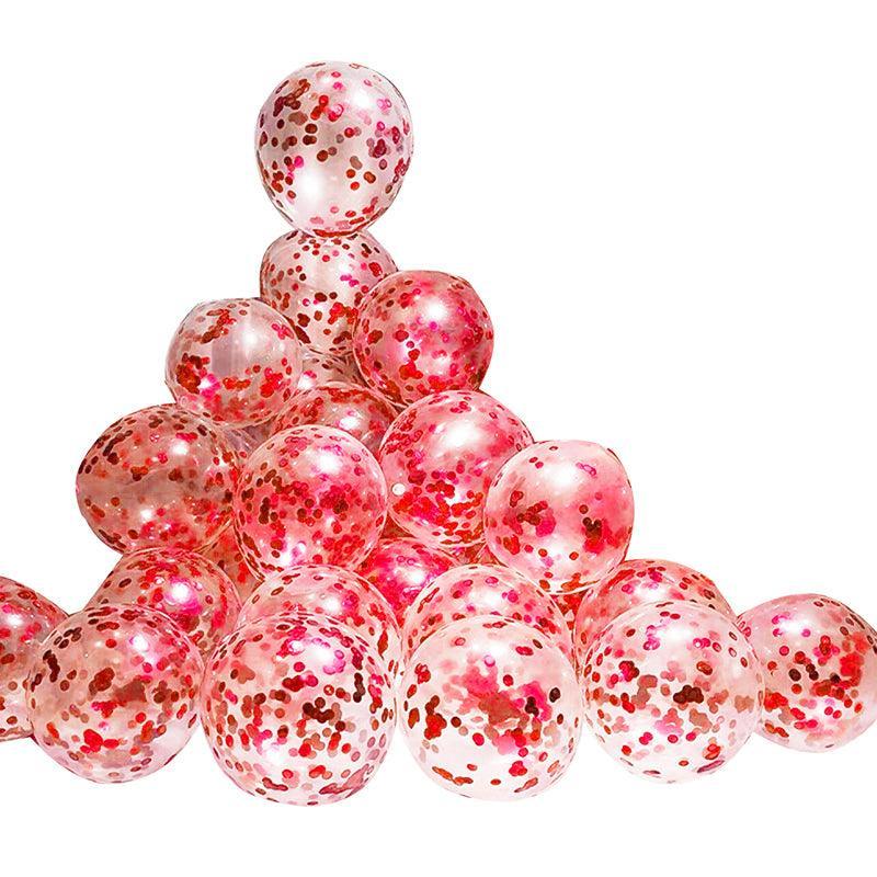10/100X 30Cm Confetti Glitter Balloons for Party & Wedding - 30cm Pink *10pcs
