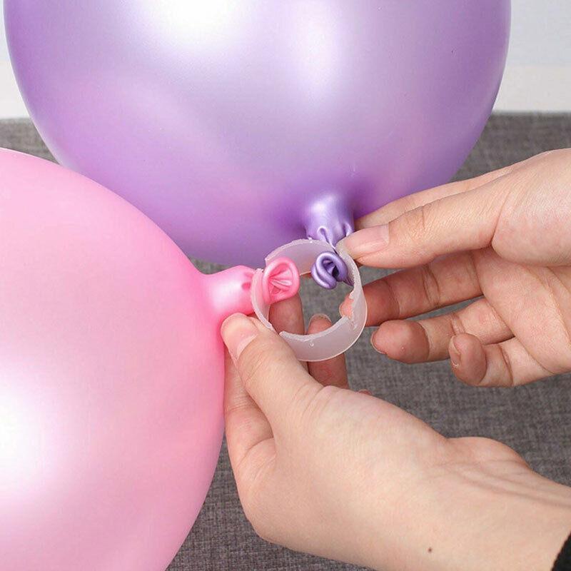 Balloon Clips H V Clip Tie Filled Helium Air Balloons Wedding Party Decoration - 10X Flower shaped