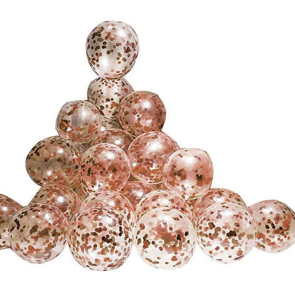 10/100X 30Cm Confetti Glitter Balloons for Party & Wedding - 30cm Rose Red *10pcs