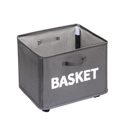 Rolling Storage Basket with Wheels for Under Desk or Shelf Organisation - Grey