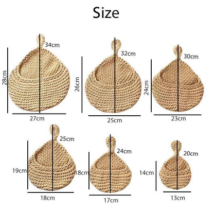 Hanging Wall Organizer Vegetable Fruit Basket Kitchen Storage Pouch Bag Diy 6Size - M