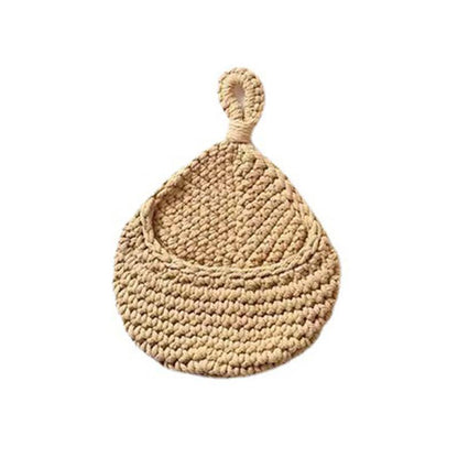 Hanging Wall Organizer Vegetable Fruit Basket Kitchen Storage Pouch Bag Diy 6Size - XXL