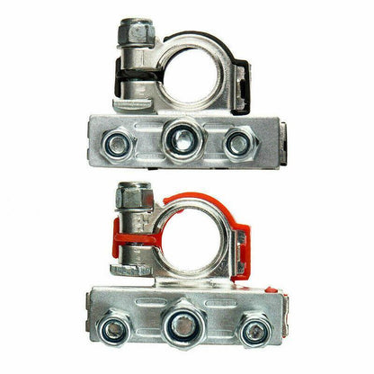 2Pcs 12V Battery Terminals Connectors Clamps 3 Way Kit For Caravan Car Van Au