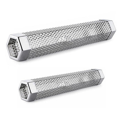 Hexagon Bbq Smoker Tube Stainless Steel Grill Accessory Smoking Box Long Lasting - 6Inch