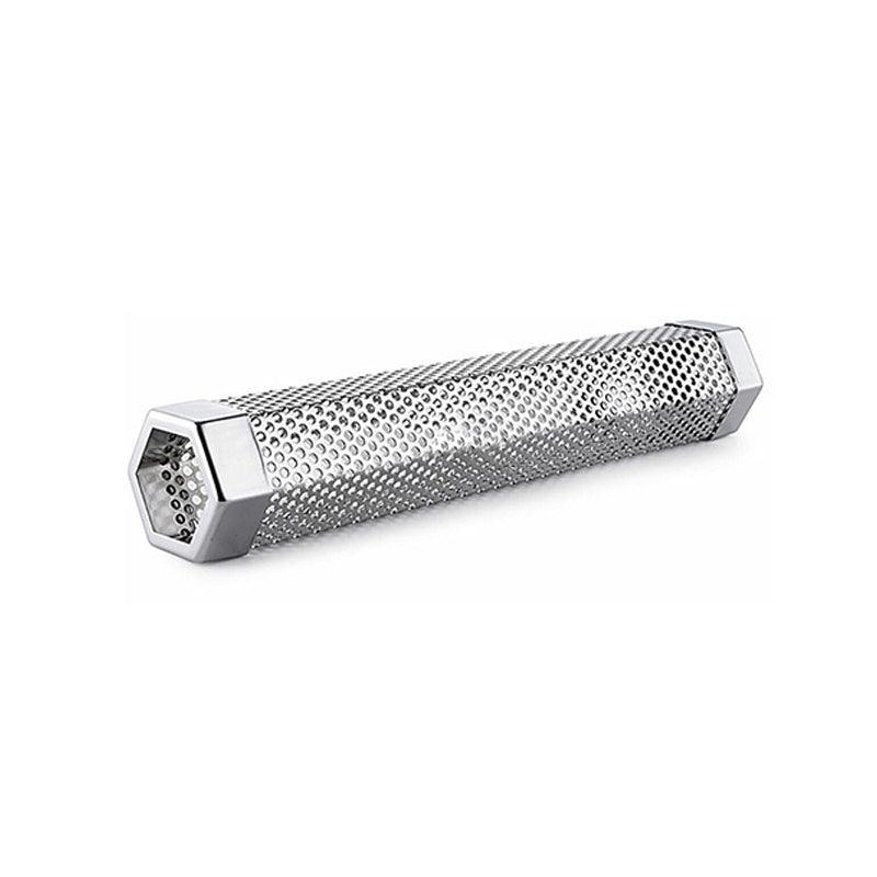 Hexagon Bbq Smoker Tube Stainless Steel Grill Accessory Smoking Box Long Lasting - 6Inch