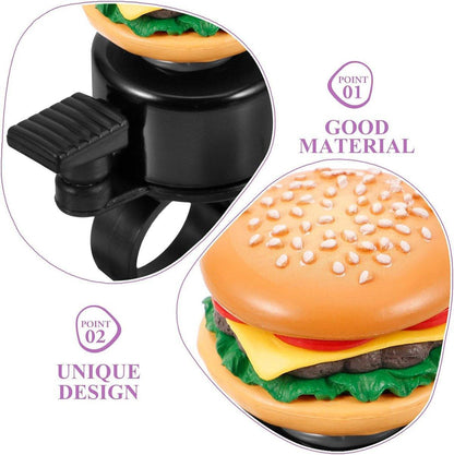 Cute Food Style Bicycle Bell Loud and Fun Handlebar Accessory - Popcorn