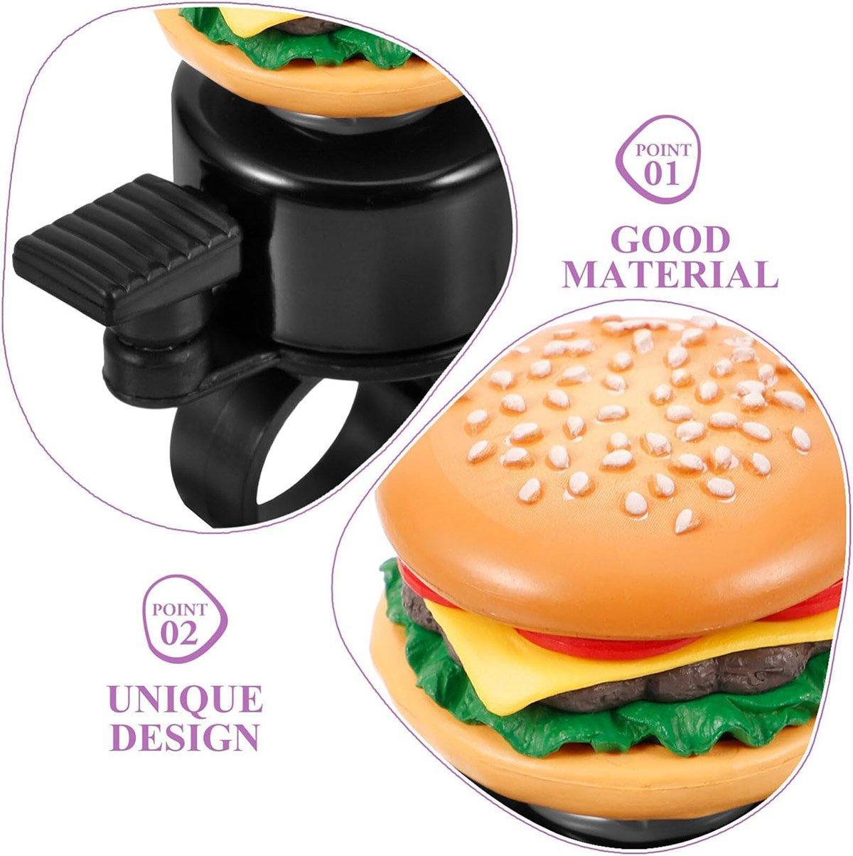 Cute Food Style Bicycle Bell Loud and Fun Handlebar Accessory - French fries