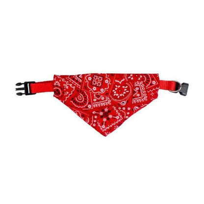 L Adjustable Pet Dog Bandana Collar Triangle Scarf For Puppy Cat Neckerchief - Pink