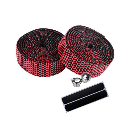 2X Thick Bicycle Handlebar Tape Bar Drop Wrap Mtb Road Bike Anti-Slip Punch - Pink