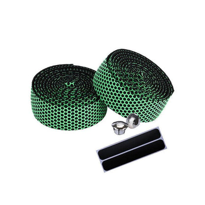 2X Thick Bicycle Handlebar Tape Bar Drop Wrap Mtb Road Bike Anti-Slip Punch - Red