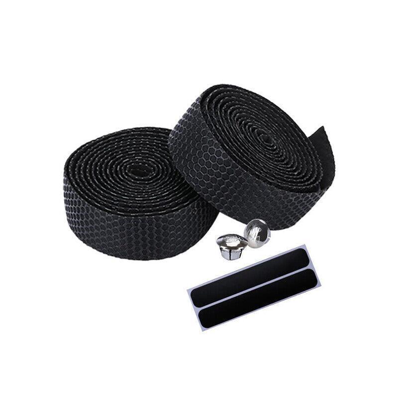2X Thick Bicycle Handlebar Tape Bar Drop Wrap Mtb Road Bike Anti-Slip Punch - Red