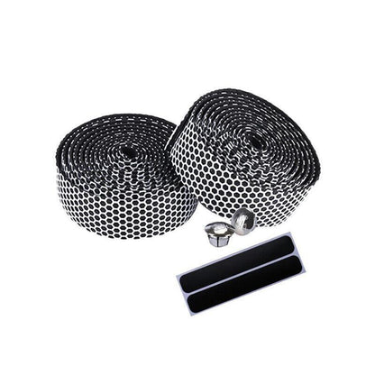 2X Thick Bicycle Handlebar Tape Bar Drop Wrap Mtb Road Bike Anti-Slip Punch - White