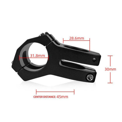 MTB Mountain Bike Handlebar Stem 31.8mm Aluminium Alloy Short Stem Cycling Part - Gold
