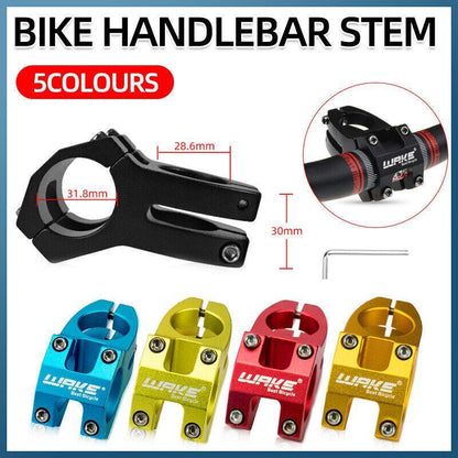 MTB Mountain Bike Handlebar Stem 31.8mm Aluminium Alloy Short Stem Cycling Part - Green