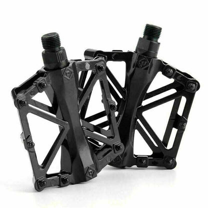 Bike Pedals Alloy Mountain Road MTB Colored Bicycle Nonslip Cycling Pedals 9/16" - Green