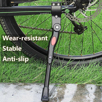 Rear Adjustable Kickstand for Mountain Bicycle Road Bike Parking Support Leg - White