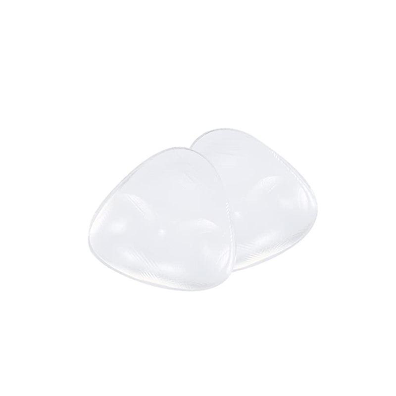 Triangle Push-Up Silicone Bra Inserts Breasts Pad Bikini Bra Cleavage Enhancers - Transparent-Big