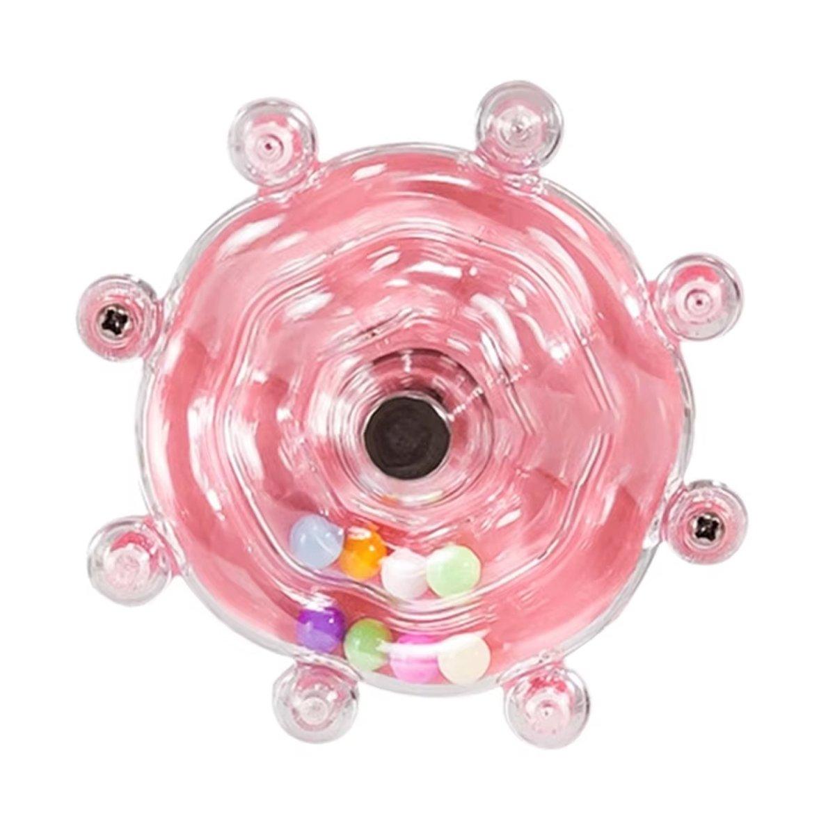 Interactive Parrot Spinning Wheel Stress Relief Toy for Small Birds Durable - Blue