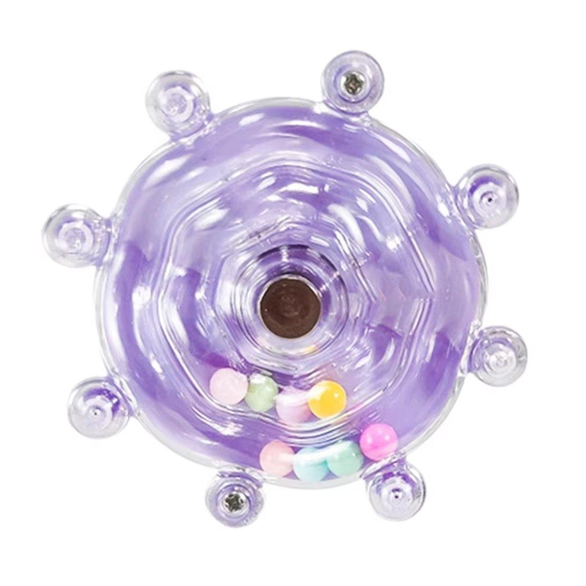 Interactive Parrot Spinning Wheel Stress Relief Toy for Small Birds Durable - Blue