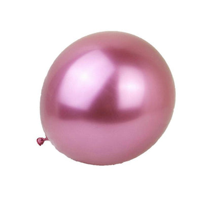 Metallic Latex Balloons 12 Inch Chrome Party Balloons for Birthday Wedding Decoration - Blue 50PCS