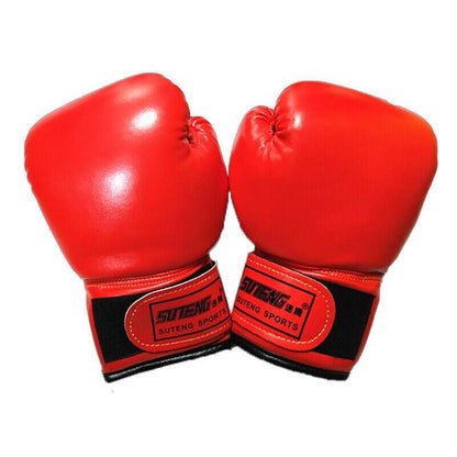 Boxing Sparring Training Gloves MMA Kickboxing Punching Gloves for Practice Sessions - Green [Map Pattern]