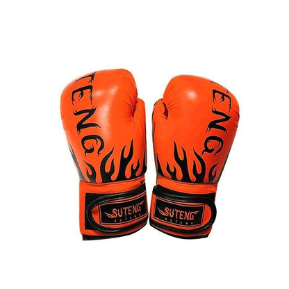 2PCS PU Boxing Training Gloves for Young Beginners Suitable for Ages 3-12 - Orange