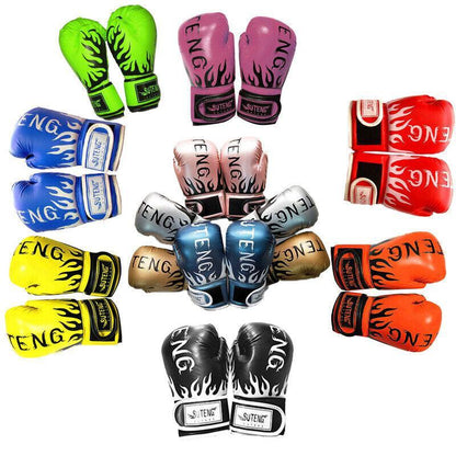 2PCS PU Boxing Training Gloves for Young Beginners Suitable for Ages 3-12 - Pink