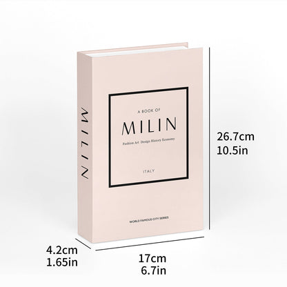3 PCS Modern Decorative Books Set Foldable Fake Books for Display City Theme - B