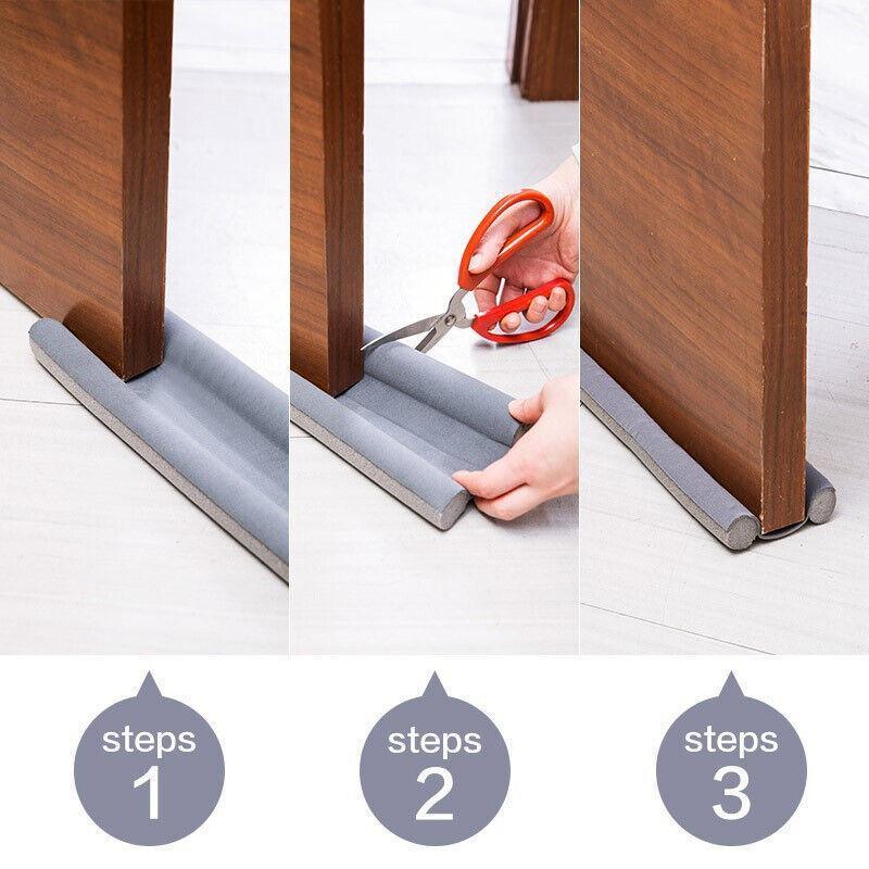 New Door Bottom Sealing Strip Guard Wind Dust Threshold Seals Draft Stopper Au - Grey