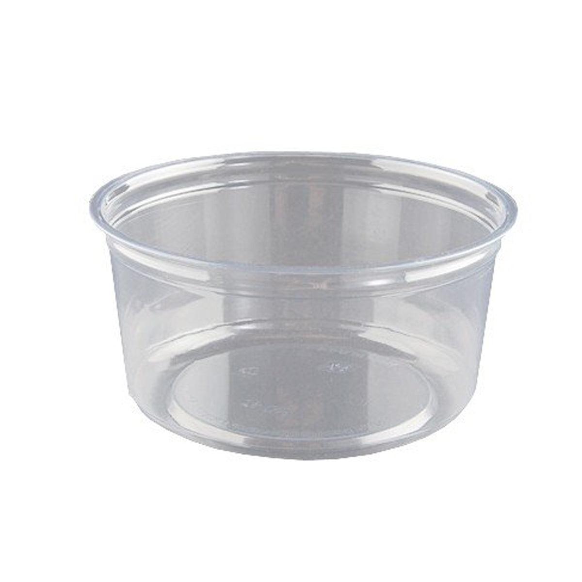 100PCS Transparent Packing Box With Cover Plastic Dessert Bowl Food Container - 16oz Bowl