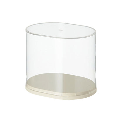 2pcs Clear Acrylic Display Case Transparent Box for Collectibles Dolls Figures - M