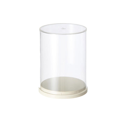2pcs Clear Acrylic Display Case Transparent Box for Collectibles Dolls Figures - S