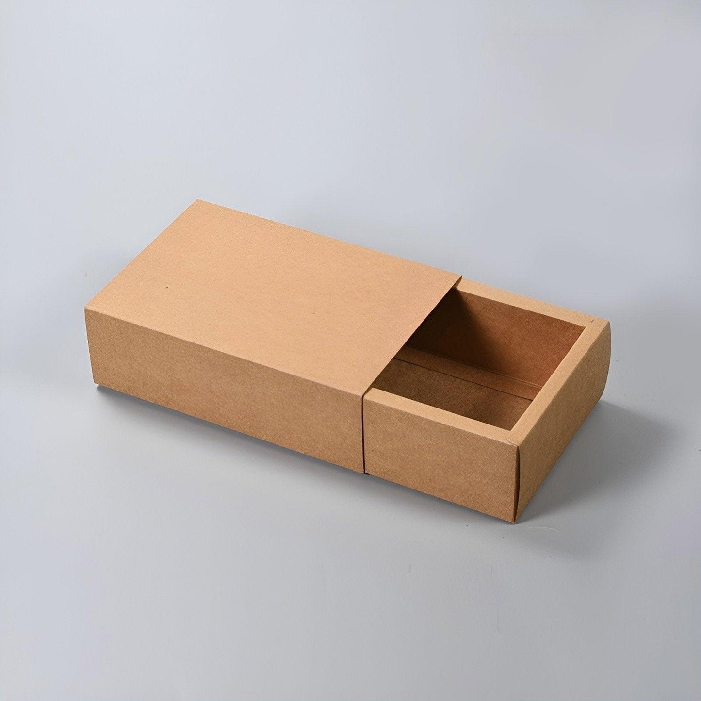 Kraft Paper Drawer Box Packaging Gift Storage Organiser Small Kraft Boxes - 18x11x4cm