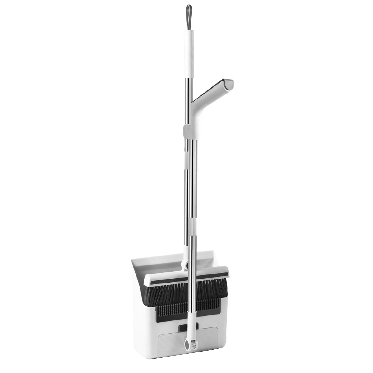 3 in1 Broom Set for Winnowing Brushing Handheld Cleaning Tool Home Kitchen Floor - Grey