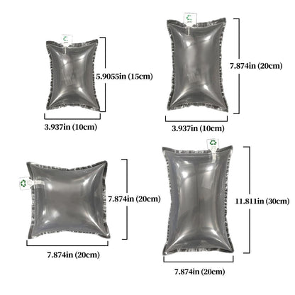100pcs Inflatable Air Column Bag Bubble Wrap Cushion Packaging Buffer Filling - 10x20cm